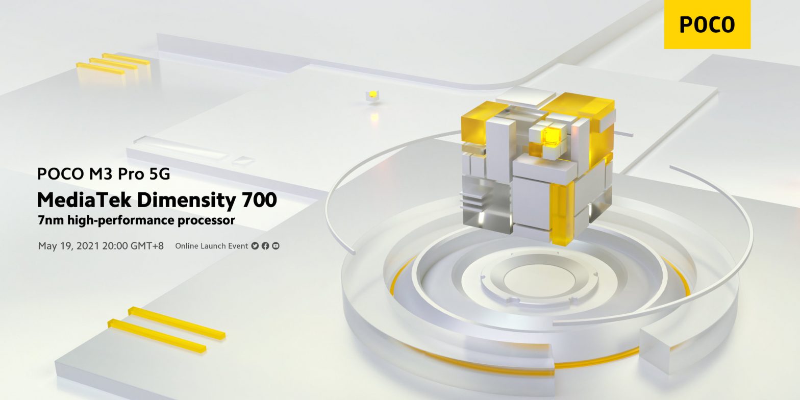 Poco M3 Pro 5G: Phone mit dem MediaTek Dimensity 700 wird am 19. Mai 2021 vorgestellt