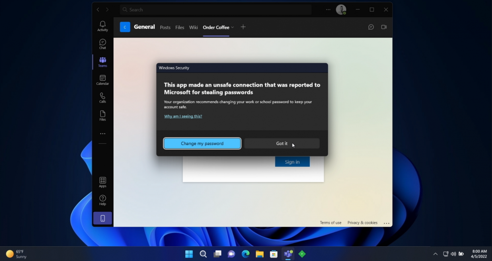 Windows schützt vor Phishing und Passwortdiebstahl
