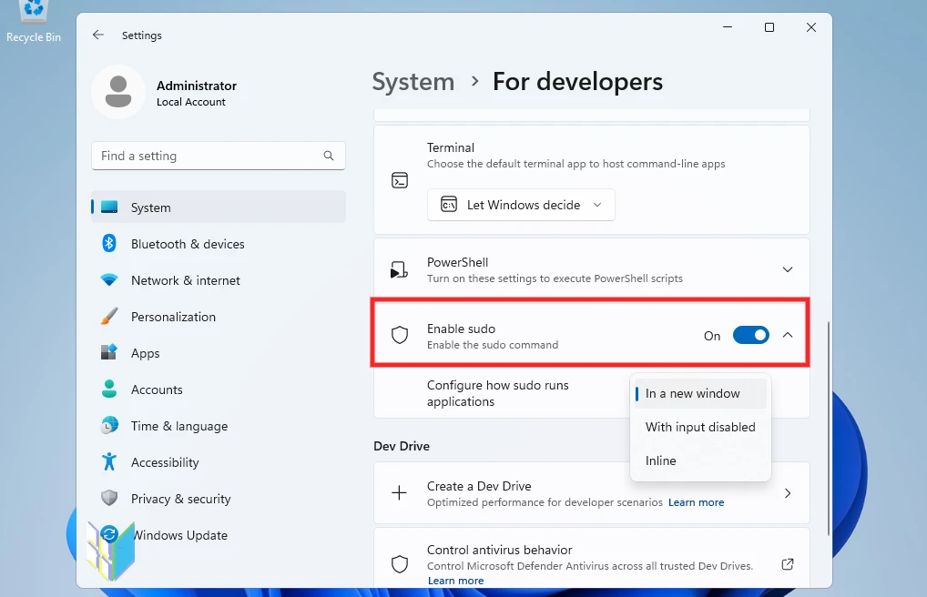 Durchgesickerte Server-Build offenbart Sudo-Befehl für Windows 11