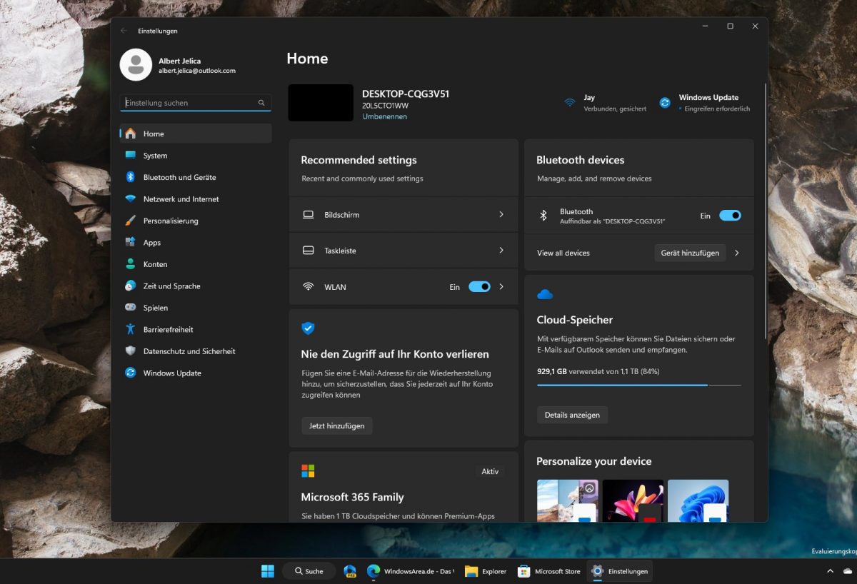 microsoft-integriert-copilot-pro-werbung-in-die-startseite-der-einstellungen