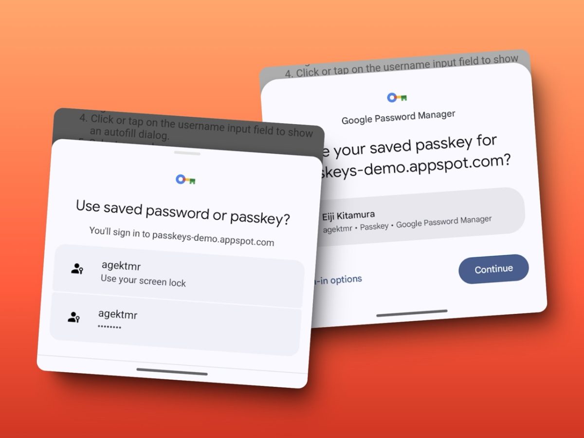 Google verbessert Passkeys in Chrome auf Android