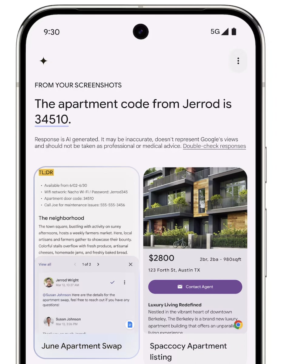 Pixel Screenshots: Dedizierte App hilft auf dem Pixel 9 dank KI beim Erinnern