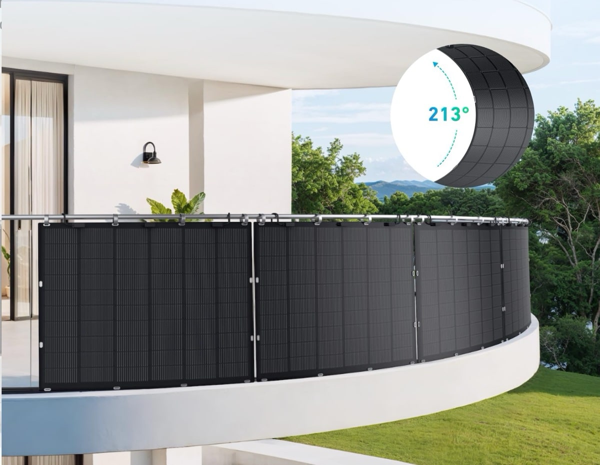 Anker SOLIX FS20: Balkonkraftwerk mit flexiblen Panels startet