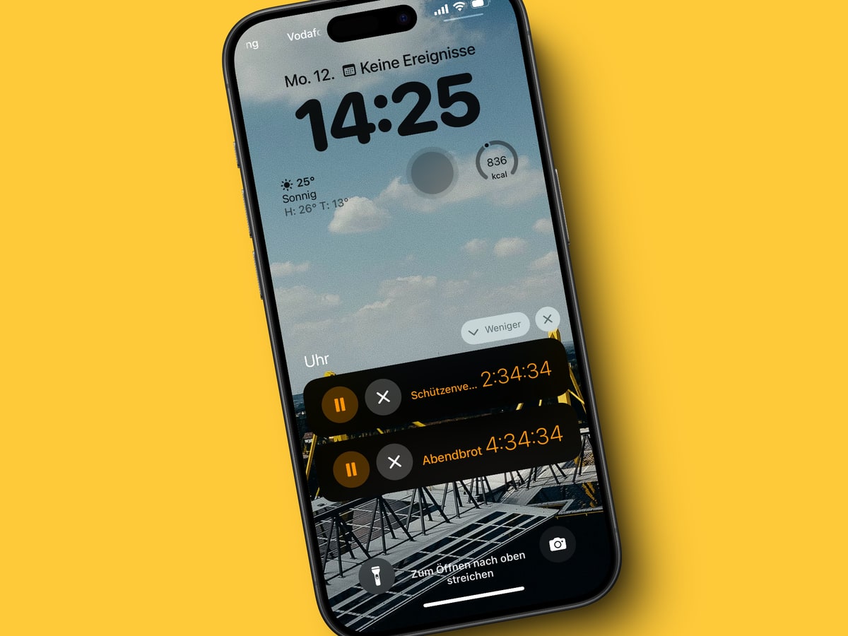 iOS: Wecker oder Timer blitzschnell stellen