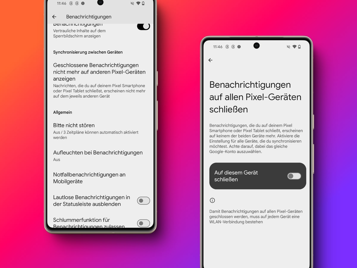 google-pixel:-benachrichtigungen-auf-allen-pixel-geraten-schliesen