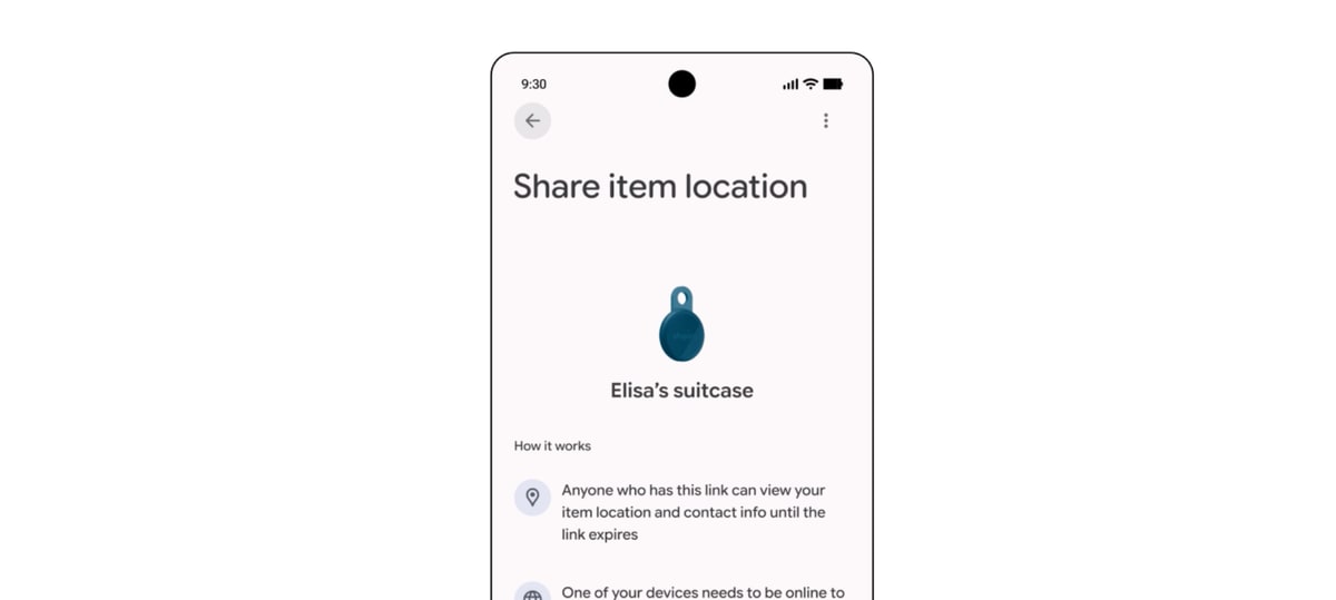 google-find-hub:-standort-des-verlorenen-gepacks-mit-der-airline-teilen