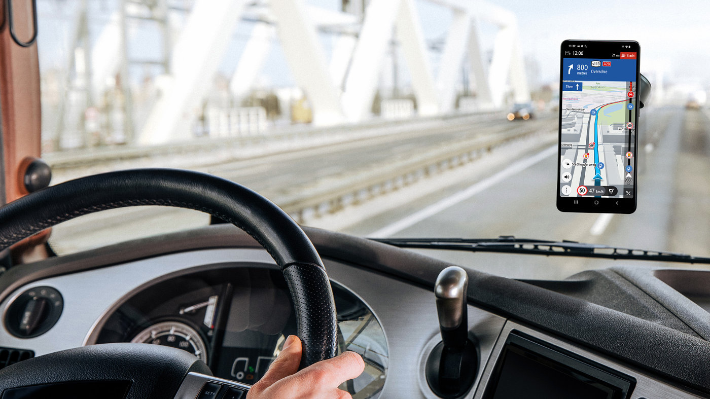 TomTom Go Navigation: App ab sofort mit Lkw-Navigation