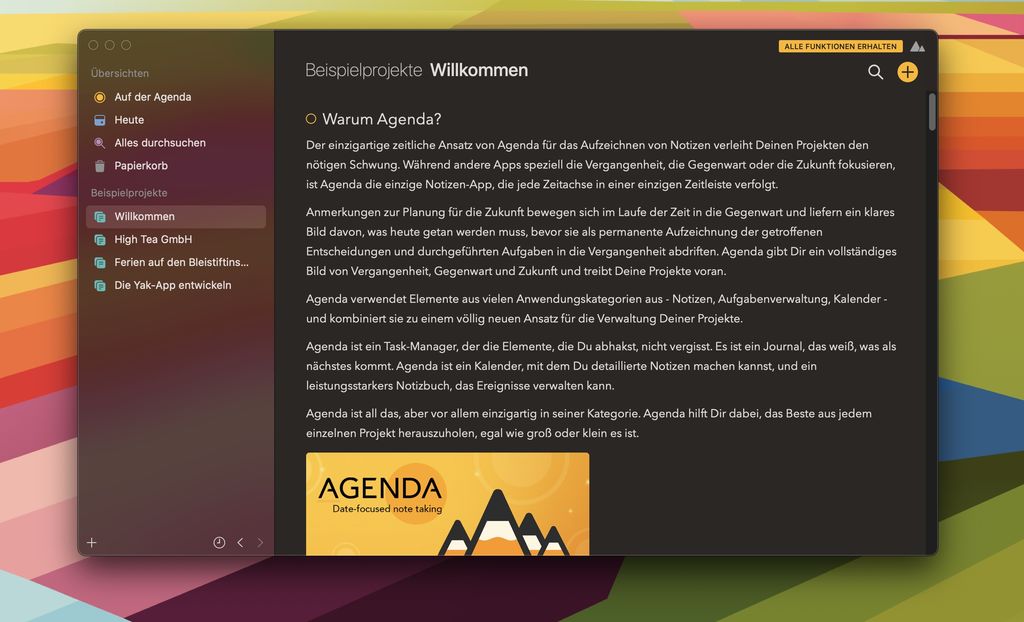 Agenda: Notiz-App für iPhone, iPad und Mac in Version 17 veröffentlicht