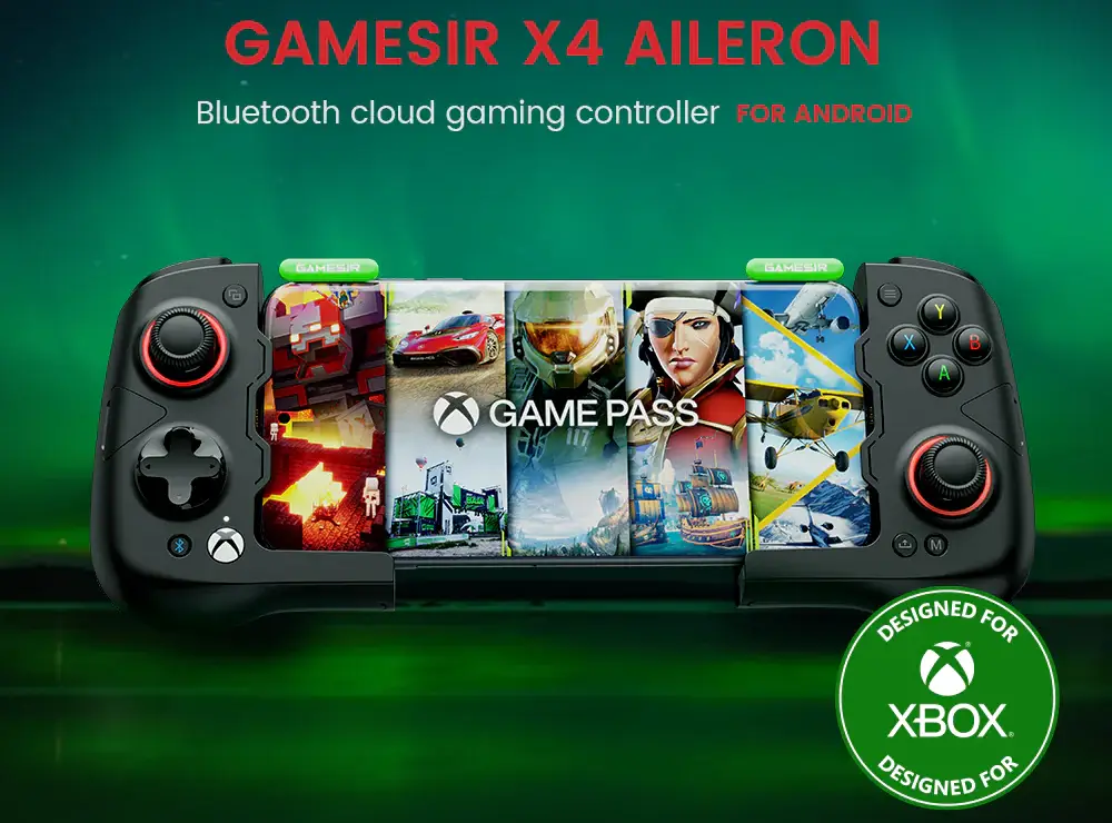 GameSir X4 Aileron: Kompakter Controller für Smartphones mit Hall-Effect-Joysticks und RGB