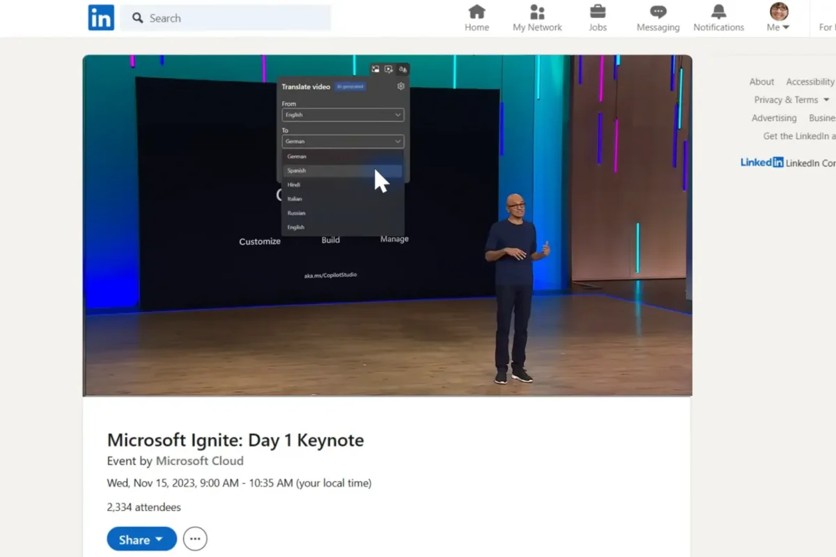 Microsoft Edge: Echtzeit-Übersetzung und KI-Synchronsprecher für Videos