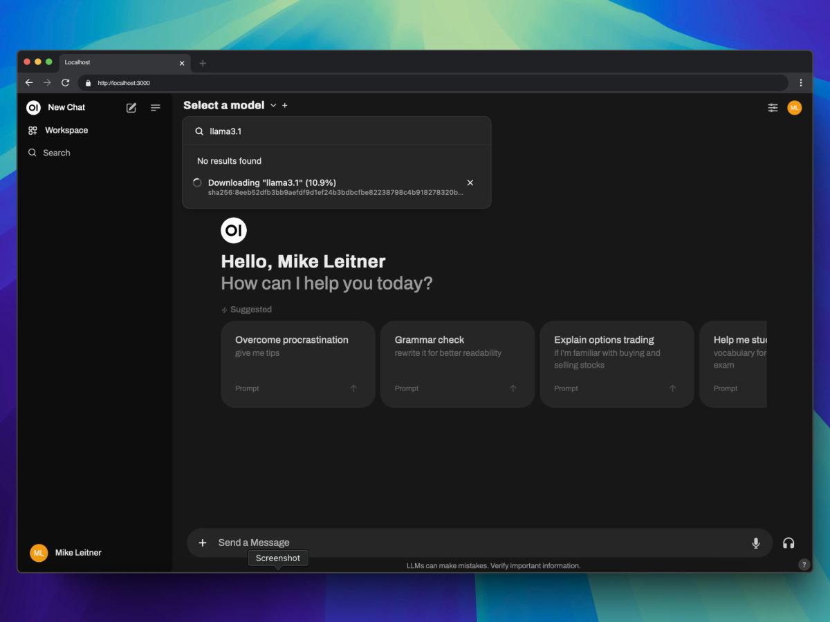 OpenWebUI und Ollama – Lokale LLMs ausführen