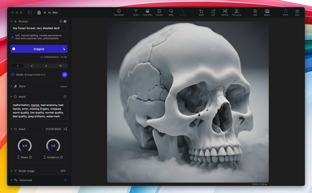 sogni-ai-art-generator-fortan-kostenfrei