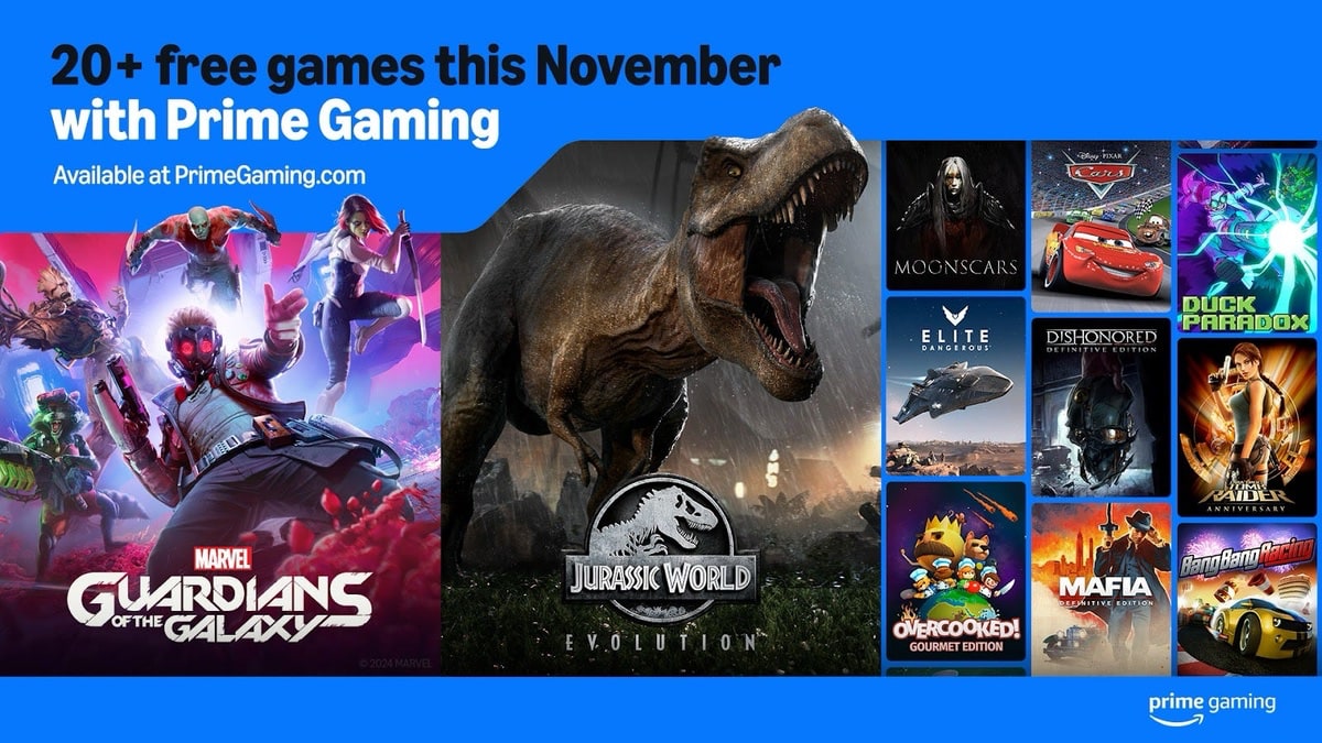 Amazon Prime Gaming: Spieleflut im November mit über 20 kostenlosen Titeln