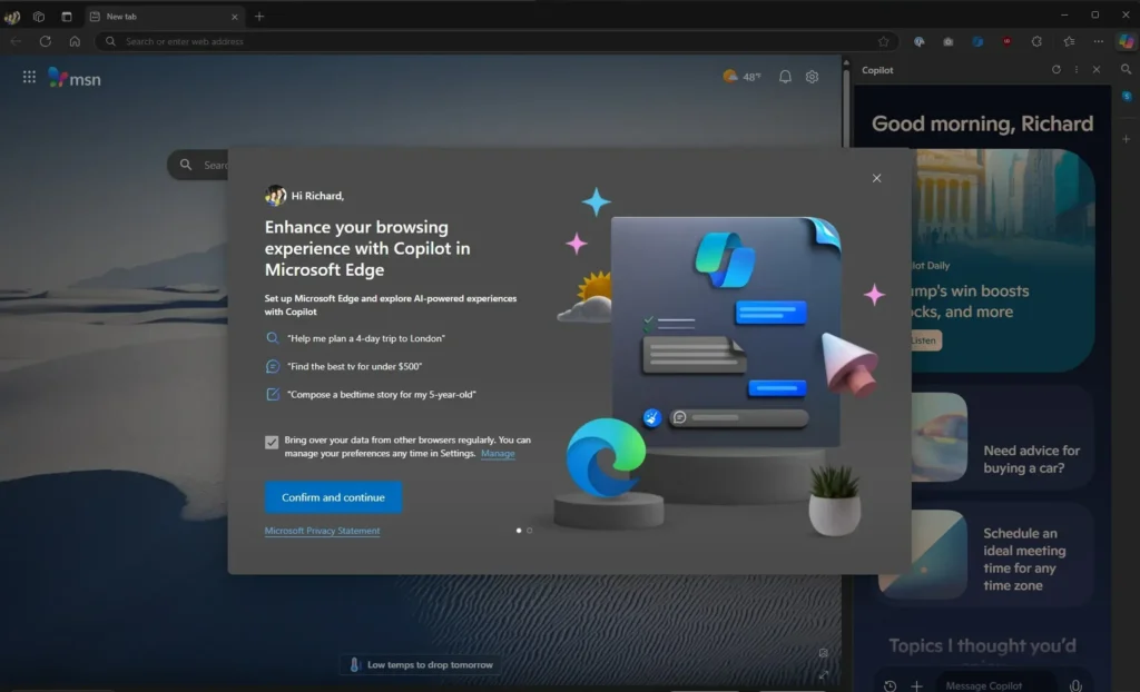 Microsoft Edge hat ein neues Popup, um Chrome-Nutzer zu ärgern