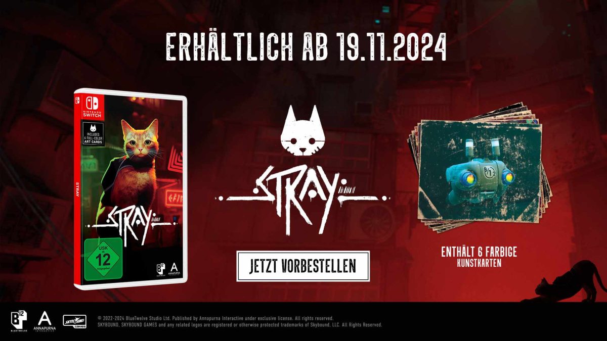 „Stray“: Katzen-Abenteuer ist ab sofort für die Nintendo Switch verfügbar