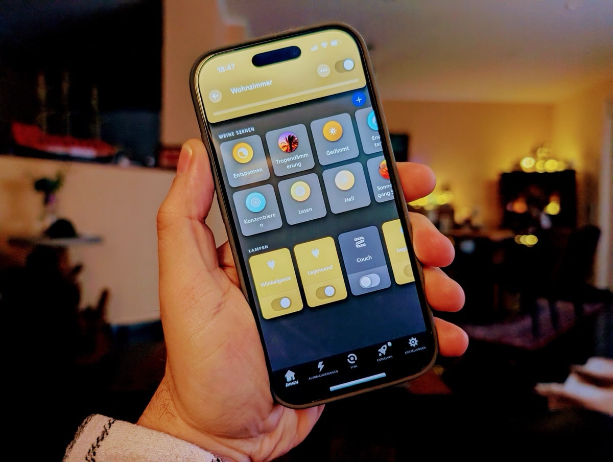 Philips Hue App: Version 5.62.0 bringt Anpassung für Gradient-Leuchten