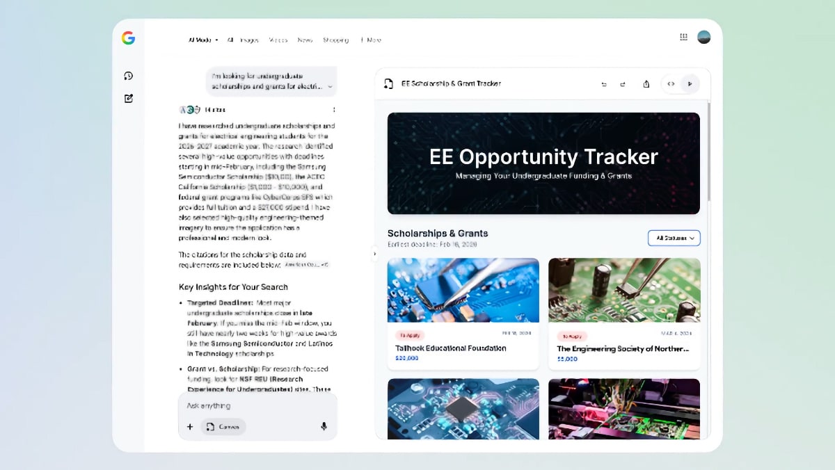google-canvas:-ki-workspace-integriert-text-und-code-generierung-direkt-in-die-suche-(us)