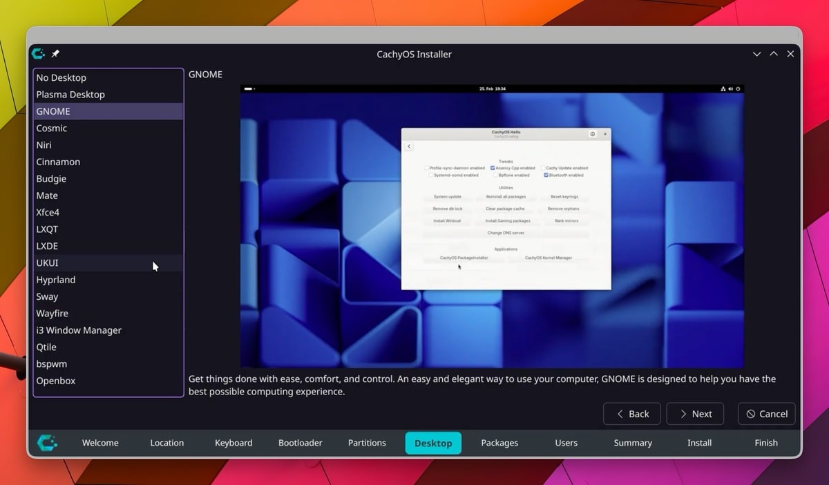 CachyOS: März-Veröffentlichung mit Desktop-Vorschau und Neuerungen für Handhelds