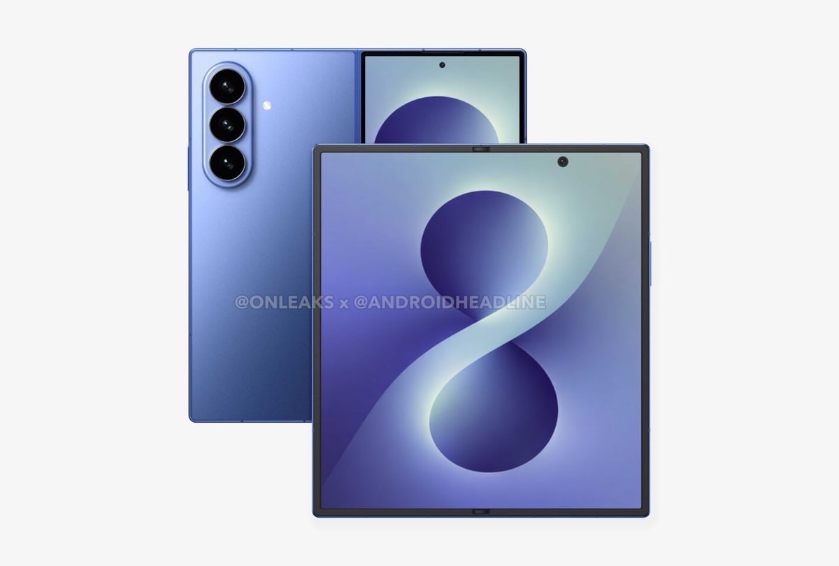 Samsung Galaxy Z Fold 8: Anstehendes Foldable zeigt sich vorab auf Renderbildern