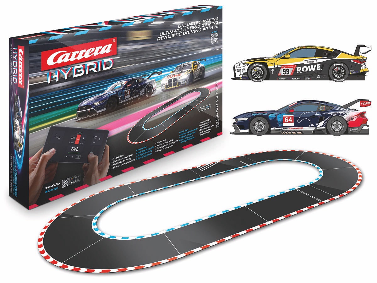 Mehr KI auf der Bahn: Carrera Hybrid bringt HyperDrive Fury und dickes App-Update