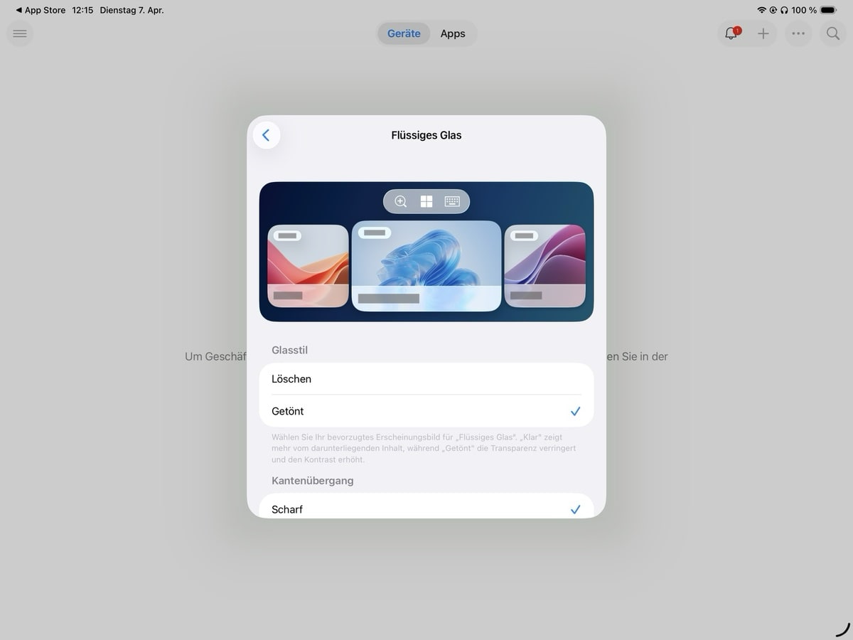 Windows App Mobile für iOS und iPadOS: Neues Liquid-Glass-Design, alte Systeme raus