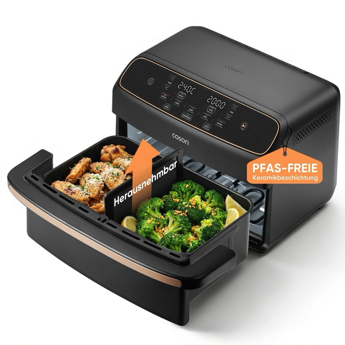 Cosori Twinfry Compact: Doppelkammer-Airfryer für kleinere Küchen vorgestellt