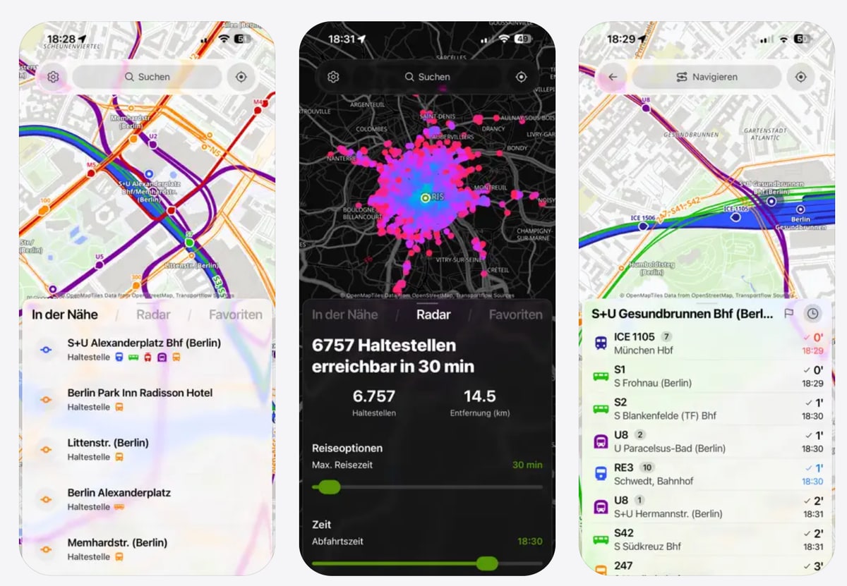 Transportflow 2.0: Mobilitäts-App in neuer Version, mit Abo