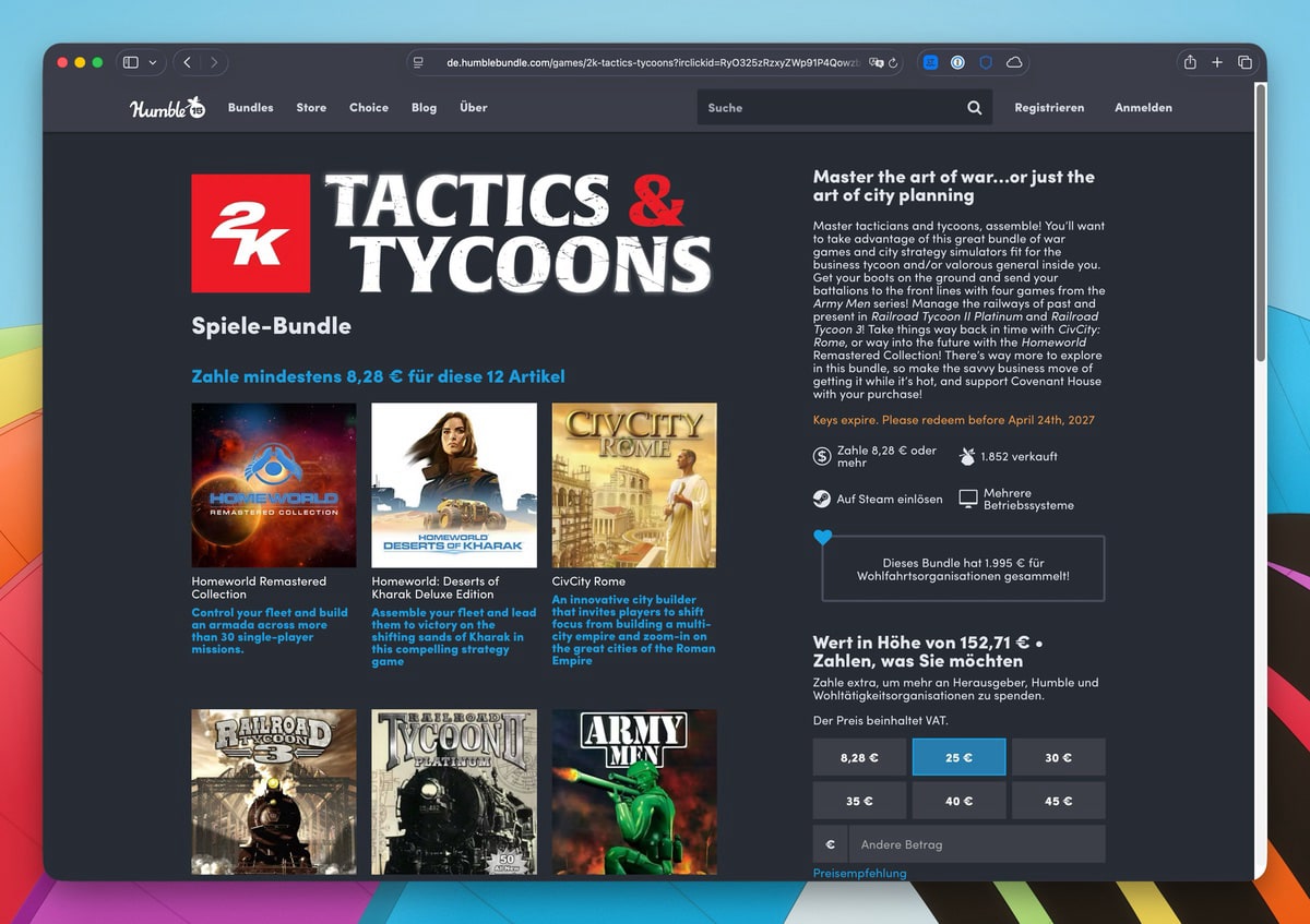 2K Tactics & Tycoons Bundle bei Humble: Strategie satt für kleines Geld
