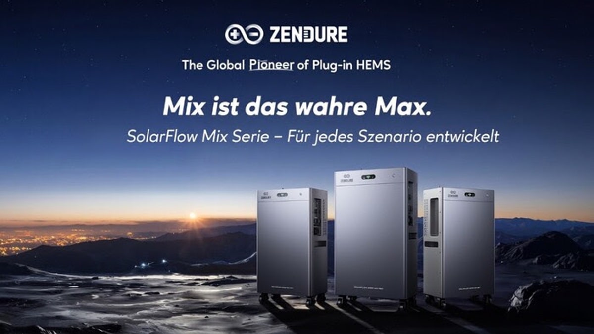 Zendure SolarFlow Mix: Neue Produktserie kombiniert Solar, Speicher und Energiemanagement