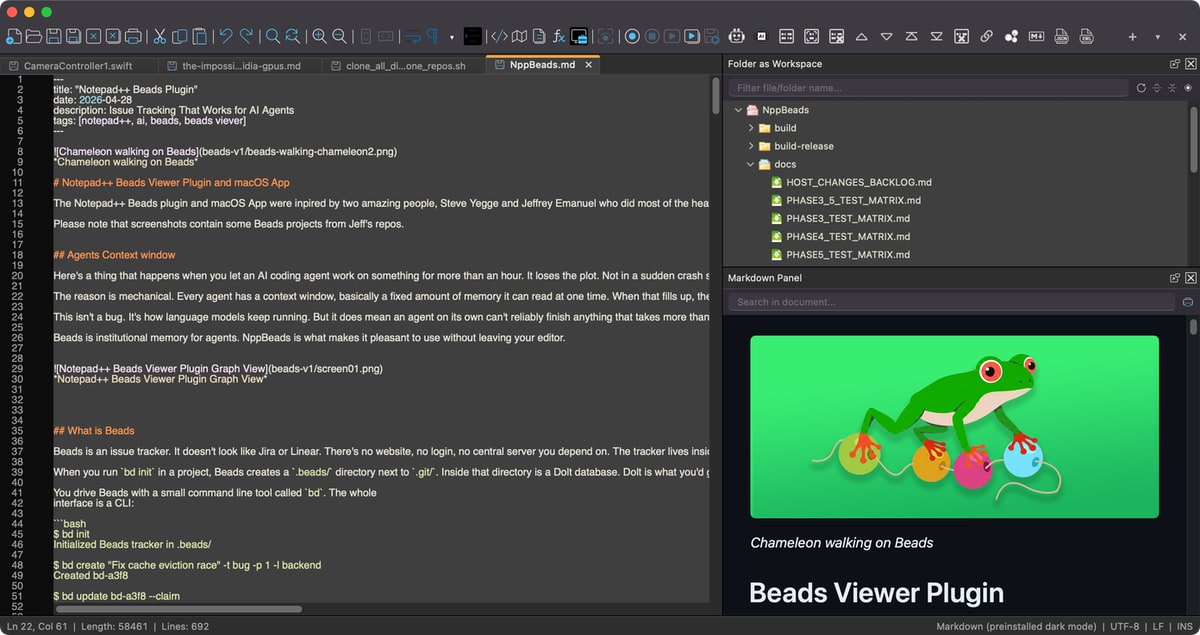 Nextpad++: Notepad++-Fork für macOS hat neuen Namen