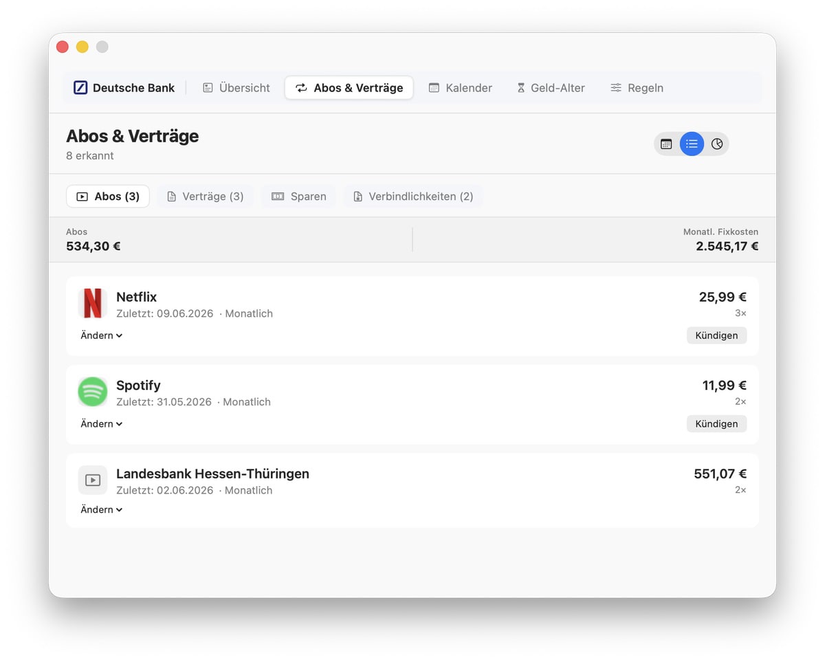 Simplebanking 1.6: Regelassistent und Sparmodus am Start