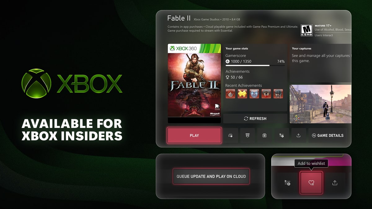 Xbox: Updates für Gamertags, Game-Streaming während Updates & mehr