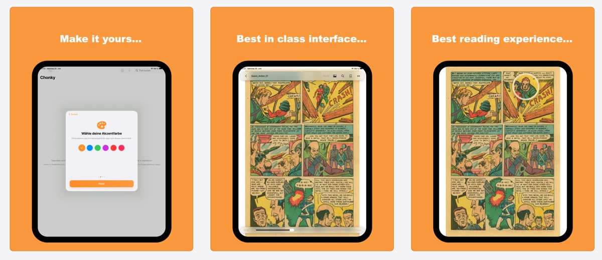 Chonky: Kostenloser Comic-Reader fürs iPad will in die Fußstapfen von Chunky treten