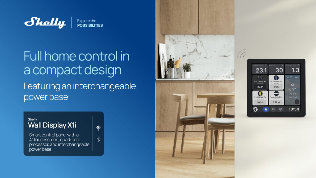 shelly-wall-display-x1i:-neues-touchscreen-display-zur-haussteuerung-verfugbar