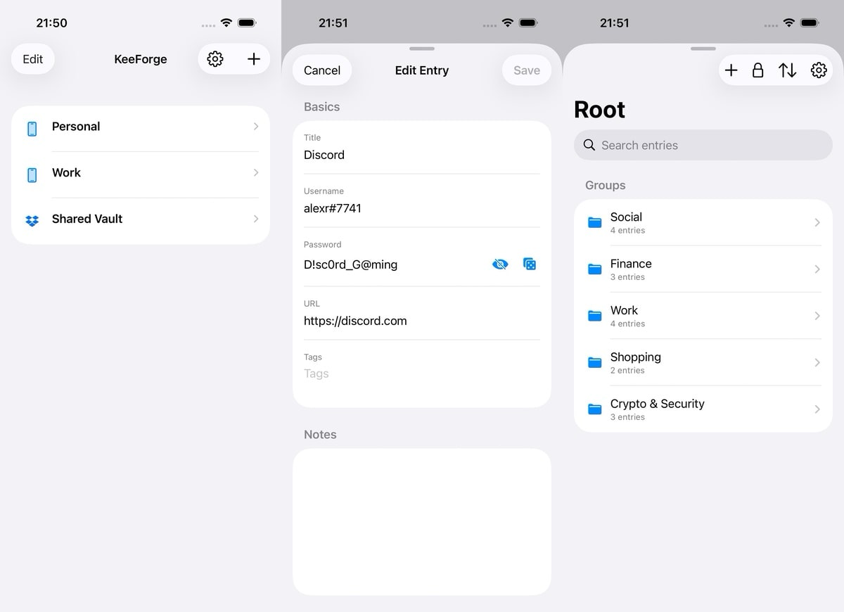 keeforge-fur-ios:-open-source-keepass-client-mit-neuen-funktionen