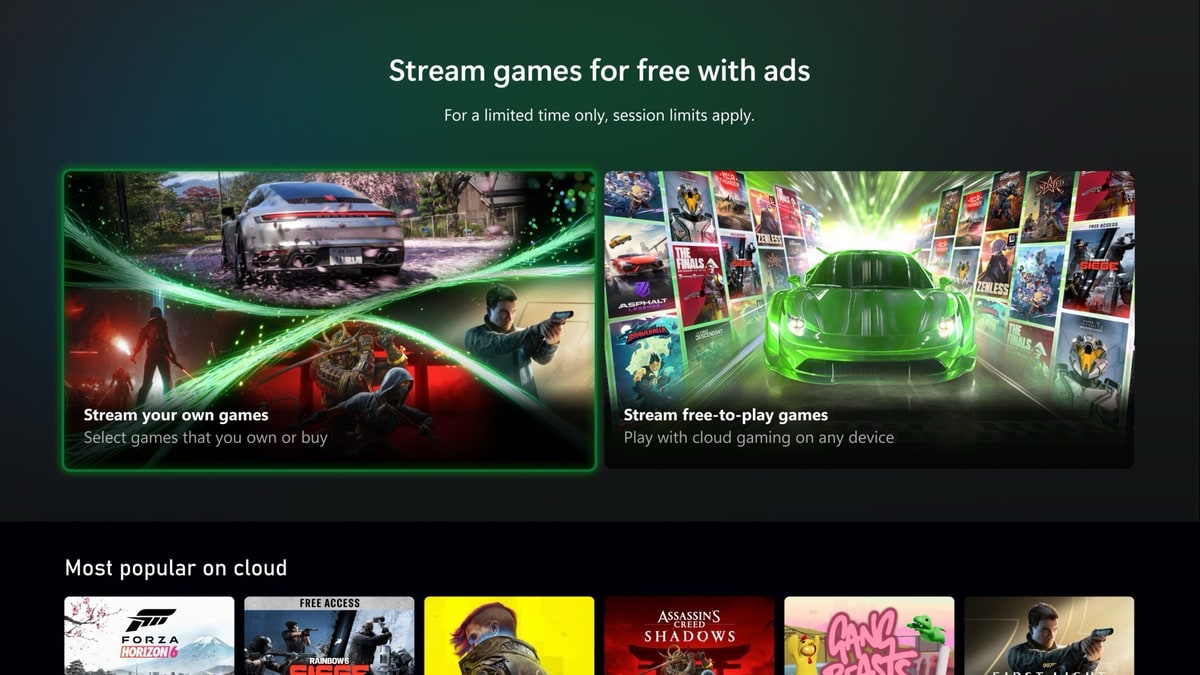 xbox-testet-kostenloses-cloud-gaming-mit-werbeeinblendungen