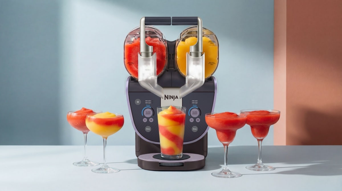 Ninja SLUSHi Twist: Neue Slush-Maschine bereitet zwei Drinks gleichzeitig zu